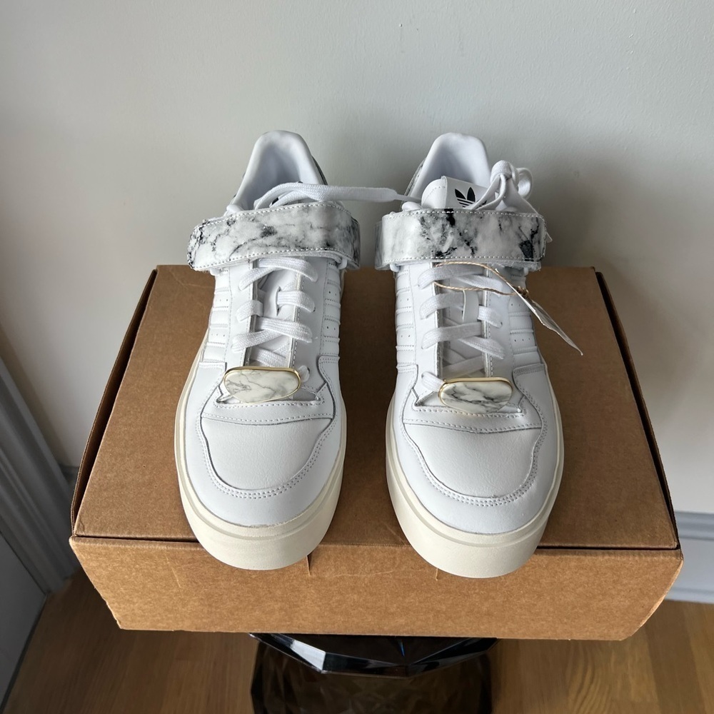 Adidas Originals Forum Bonega sneakers in white with marble print - Picture 3 of 15